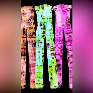 Tie Dye Art Handmade Tights OS